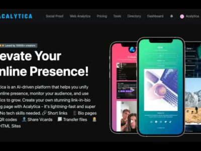 I will create an Acalytica landing page for you